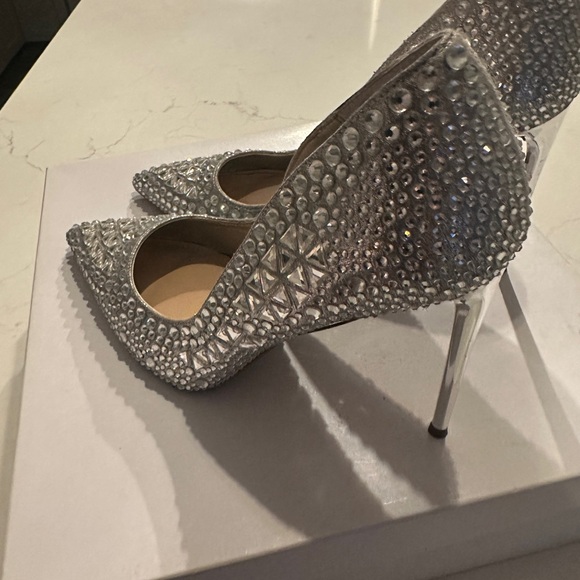 Steve Madden Diamond Rhinestone Heel 9.5 - Picture 13 of 13